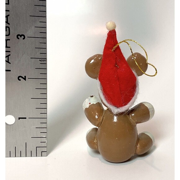 6 Vintage Wood Christmas Ornaments Painted Circus Horse Bear Nutcrackers Clown - Picture 6 of 14